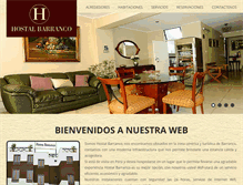 Tablet Screenshot of hostalbarranco.com